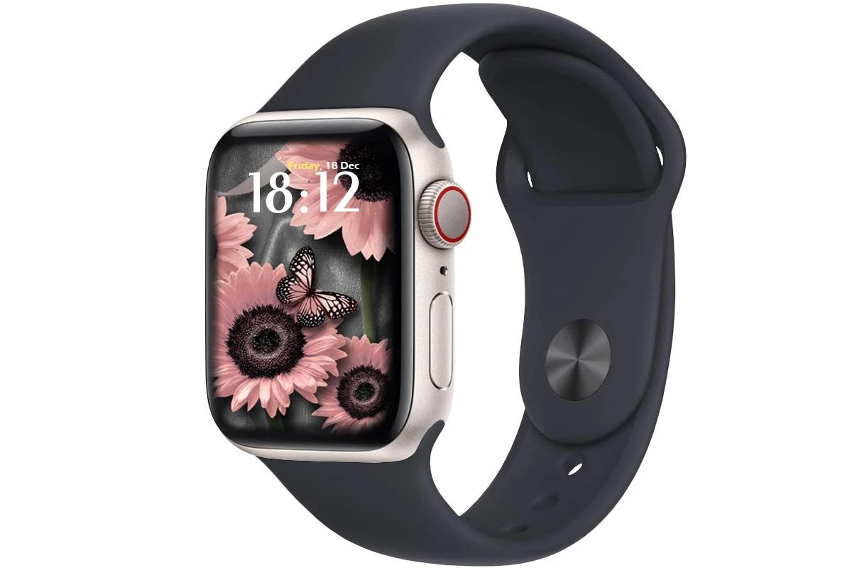 Apple Watch SE (2nd Gen) 44mm GPS + Cellular Starlight Aluminium Case with Midnight Sport Band Pristine - Refurbished