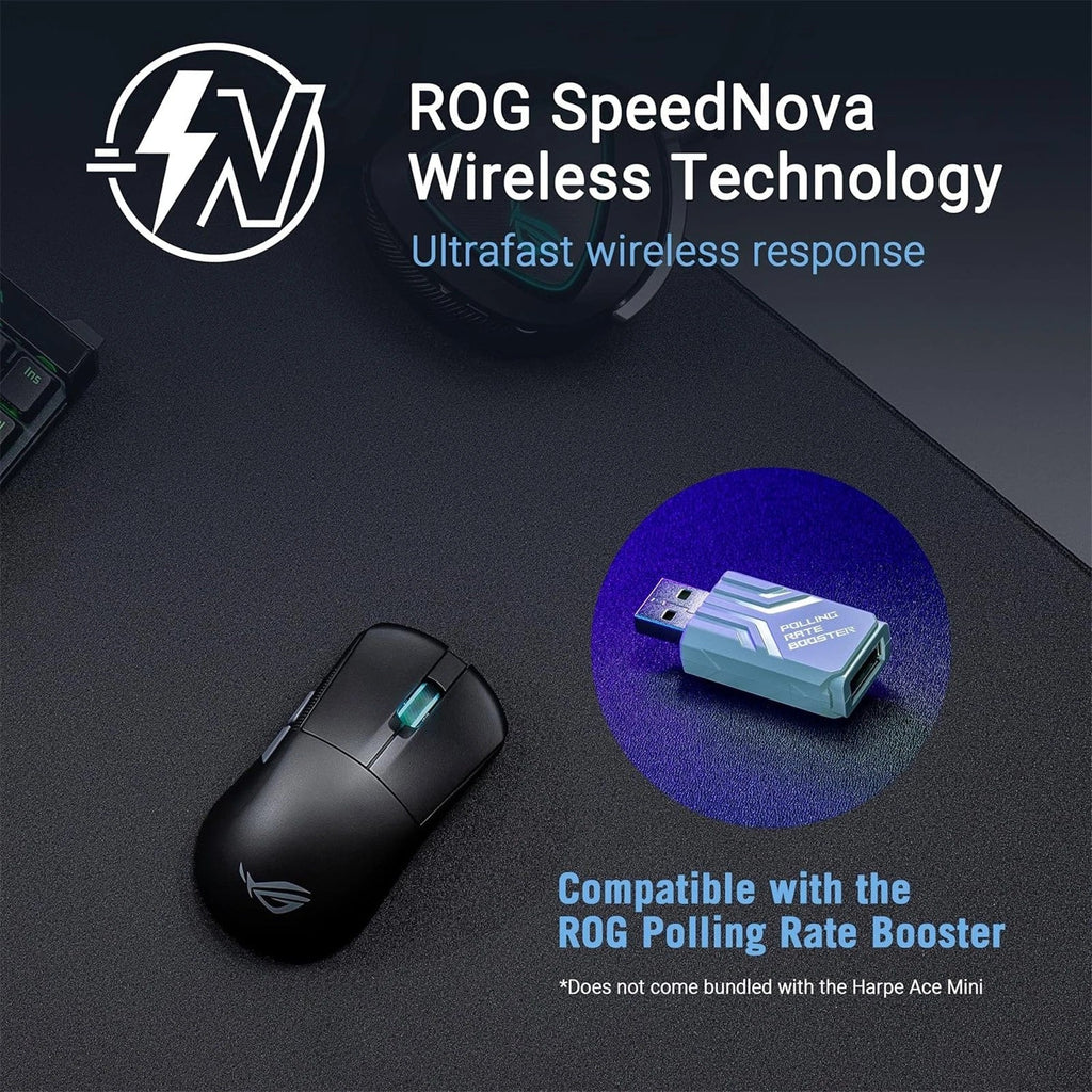 ASUS ROG Harpe Ace Mini Wireless Gaming Mouse - Black
