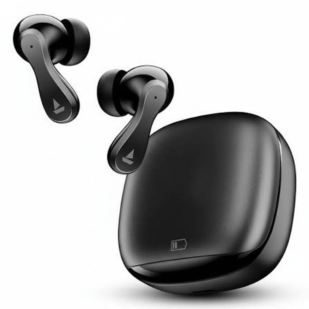 boAt Airdopes 101v2 True Wireless Earbuds - Pitch Black - Cloudy Grey - Smoke White - Black