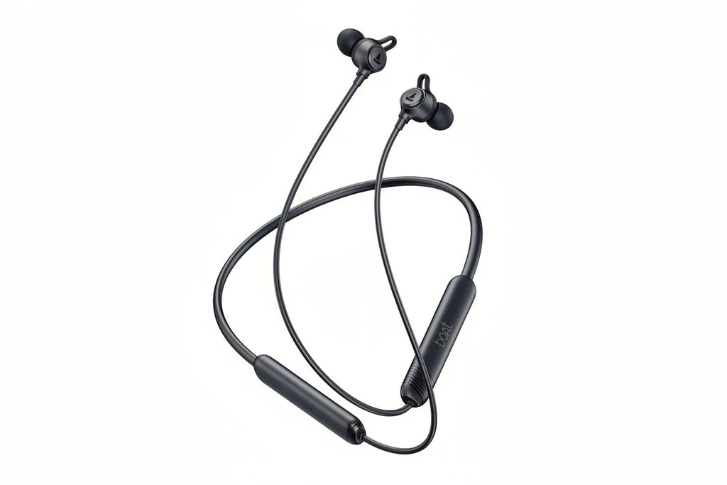 boAt Rockerz Strive Wireless Headphones - Onyx Black, Bold Blue boAt