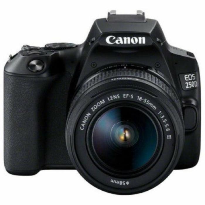 Canon EOS 250D Kit (EF-S 18-55mm DC III) DSLR Camera - Black - Open Never Used Canon
