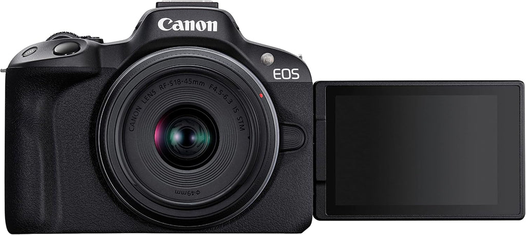 Canon EOS R50 Kit with RF 18-45mm Lens (Black) Canon