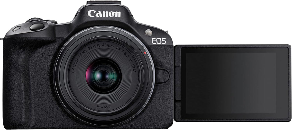 Canon EOS R50 Kit with RF 18-45mm Lens (Black) Canon