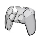 Clear Crystal Protective Anti-Scratch Transparent Black Case for PS5 Controller