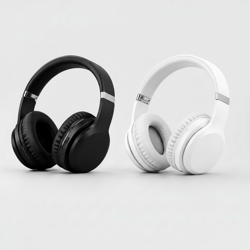SPROUT Harmonic 4.0 BT Headphones – Wireless Bluetooth Over-Ear Headphones with Mic – Black, White - Good - Refurbished (Copy) SPROUT