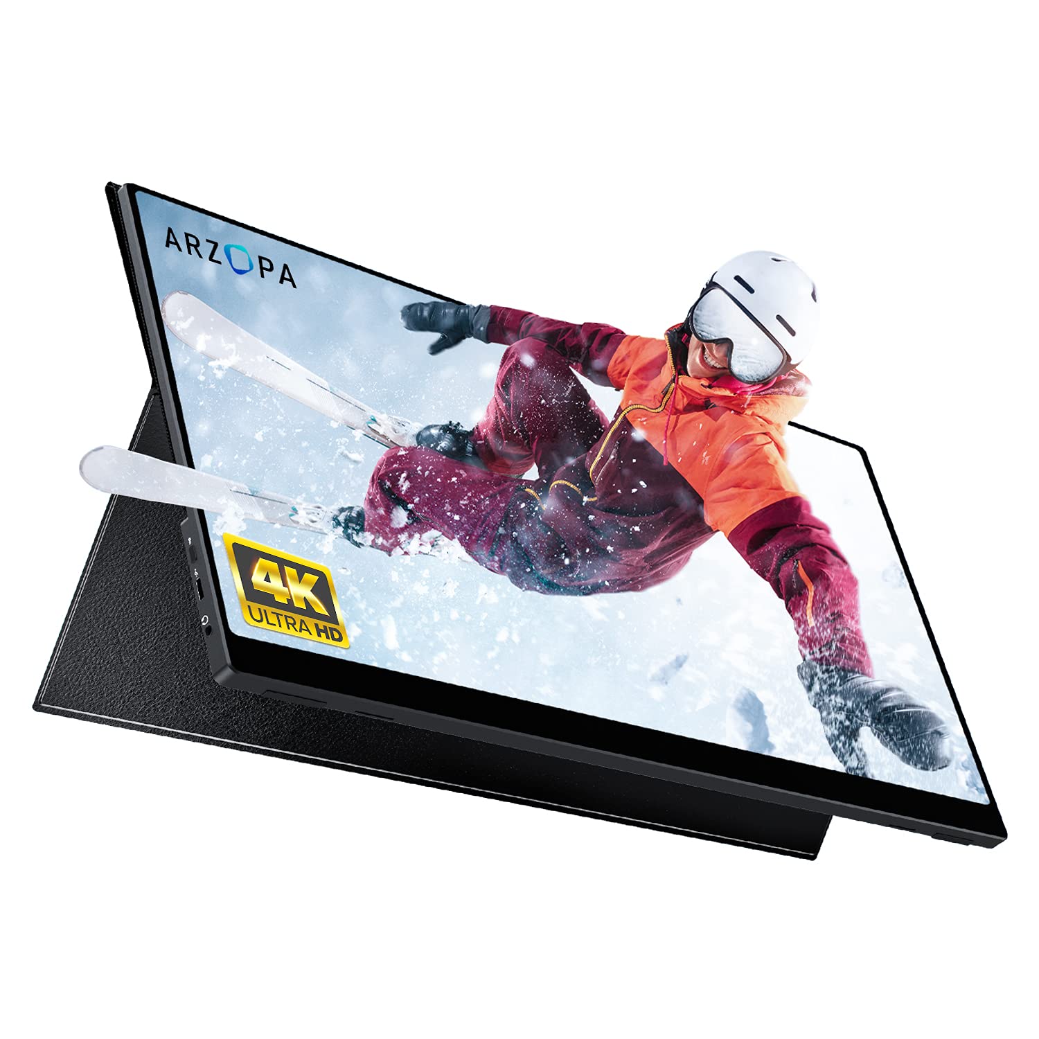 Arzopa E1, 14 inch Portable Monitor, Ultra Slim Portable Laptop Monitor FHD 1080P External Display with Dual Speakers Second Screen for Laptop PC Phone Xbox PS4/5 Switch ( Open Never Used ) Arzopa