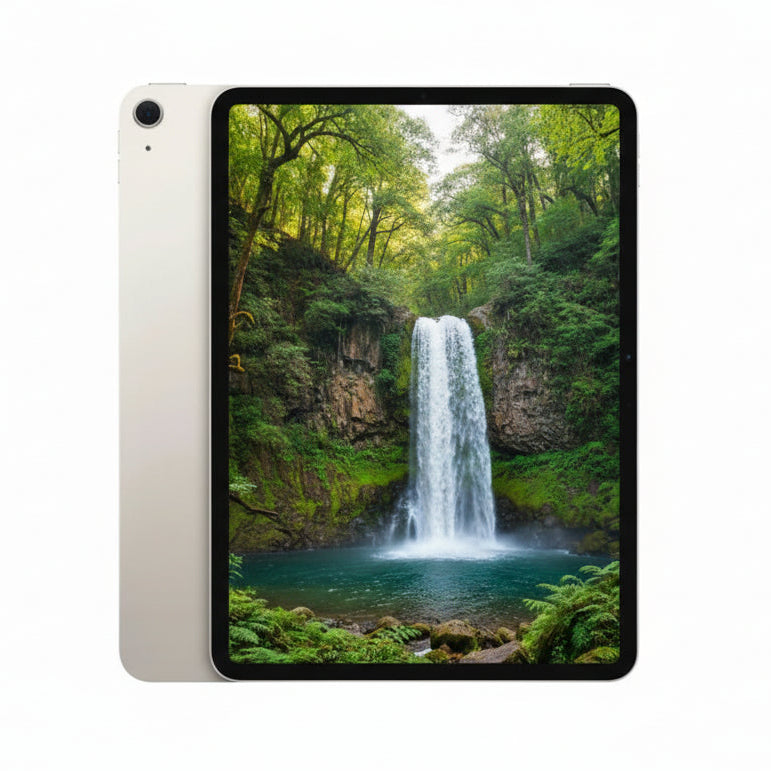 Apple iPad Air 11-inch (M2) 128GB – Starlight – Cellular With 100% battery - Pristine - Refurbished