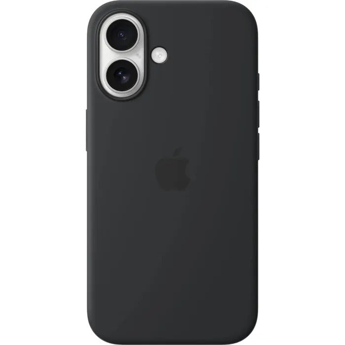 Apple iPhone 16 Silicone Case with Mag Safe - Black