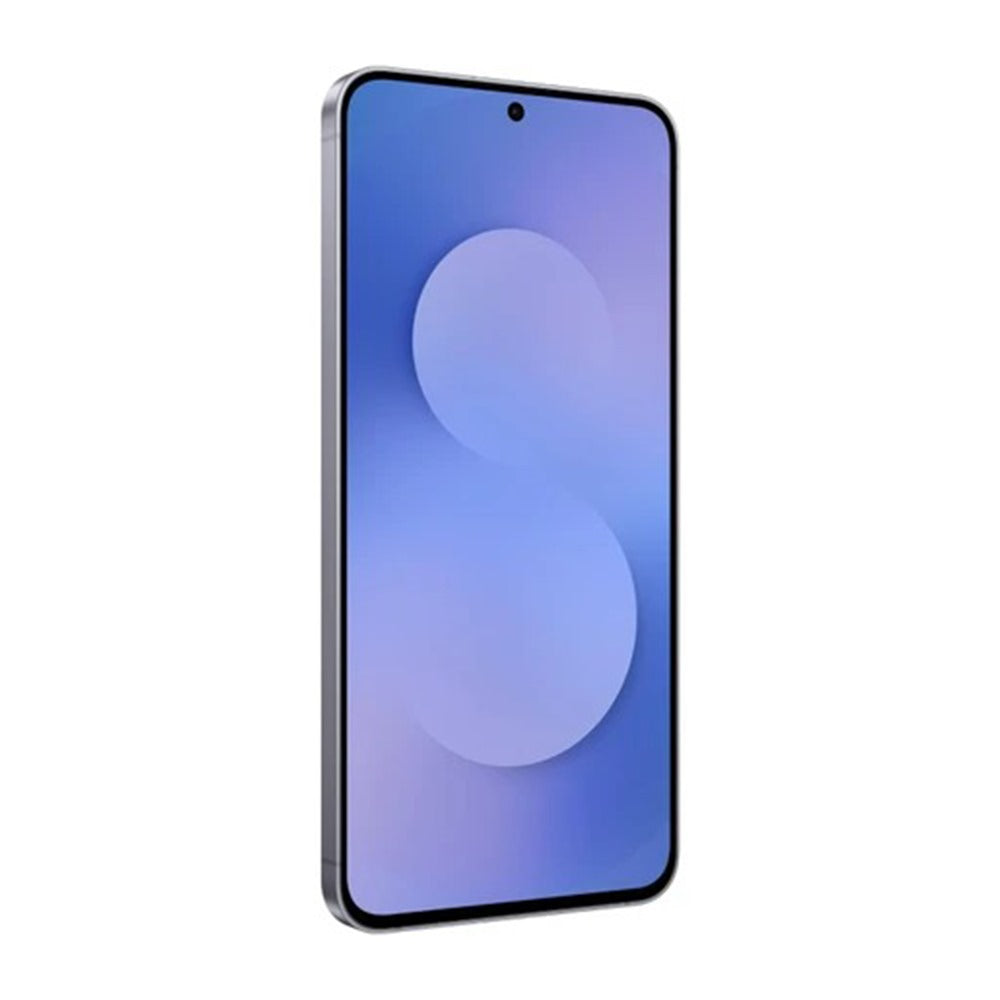 Samsung Galaxy S25 FE 256GB Navy bottom edge close-up showing USB-C port and speaker grille

