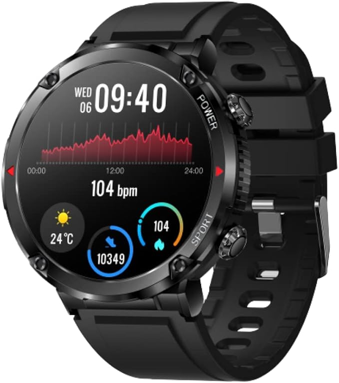 Tristar Fitness Outdoor Sports Smart Watch Waterproof T30 – Black