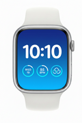 Apple Watch Series 8 45MM GPS + Cellular - Aluminium Case Silver - Sport Band White - Pristine - Refurbished Apple