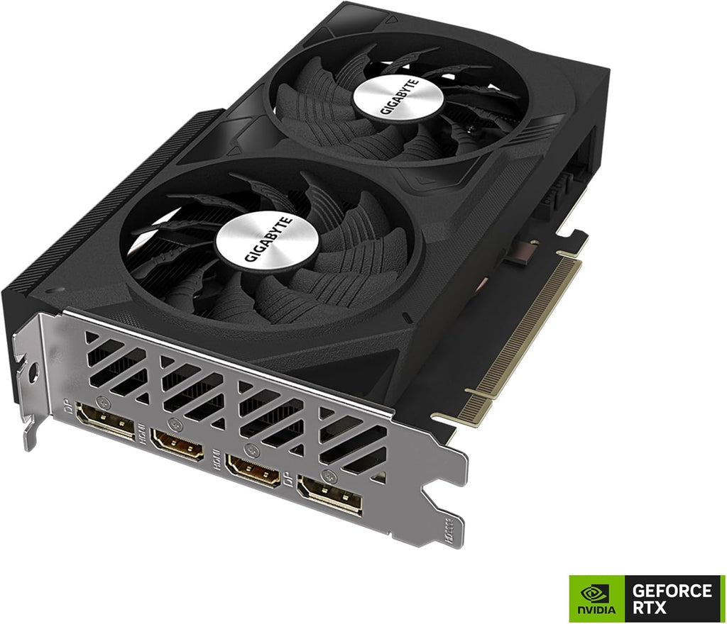 GIGABYTE GeForce RTX 4060 WINDFORCE OC 8G Graphics Card, 2X WINDFORCE Fans, 8GB 128-bit GDDR6, GV-N4060WF2OC-8GD