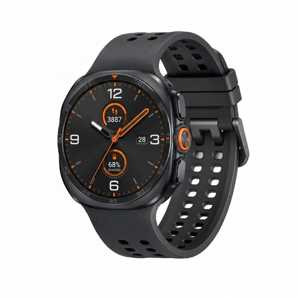 Samsung Galaxy Watch Ultra2 47mm LTE - Titanium Silver ,Titanium Grey - Multiple Band Options - Titanium Silver / Marine Band - Black