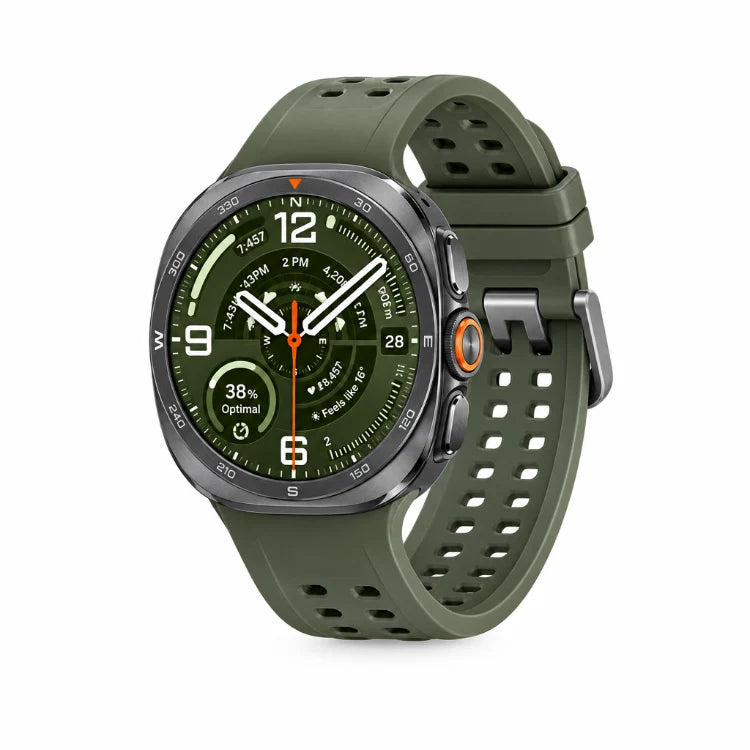 Samsung Galaxy Watch Ultra2 47mm LTE - Titanium Silver ,Titanium Grey - Multiple Band Options - Titanium Silver / Marine Band - Olive