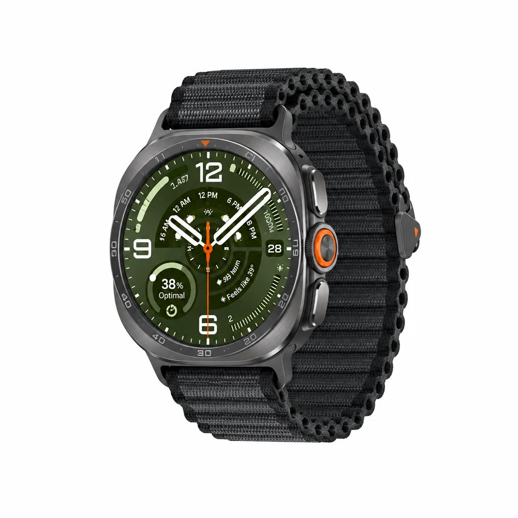 Samsung Galaxy Watch Ultra2 47mm LTE - Titanium Silver ,Titanium Grey - Multiple Band Options - Titanium Silver / Trail Band - Black