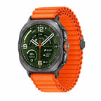 Samsung Galaxy Watch Ultra2 47mm LTE - Titanium Silver ,Titanium Grey - Multiple Band Options - Titanium Silver / Trail Band - Orange