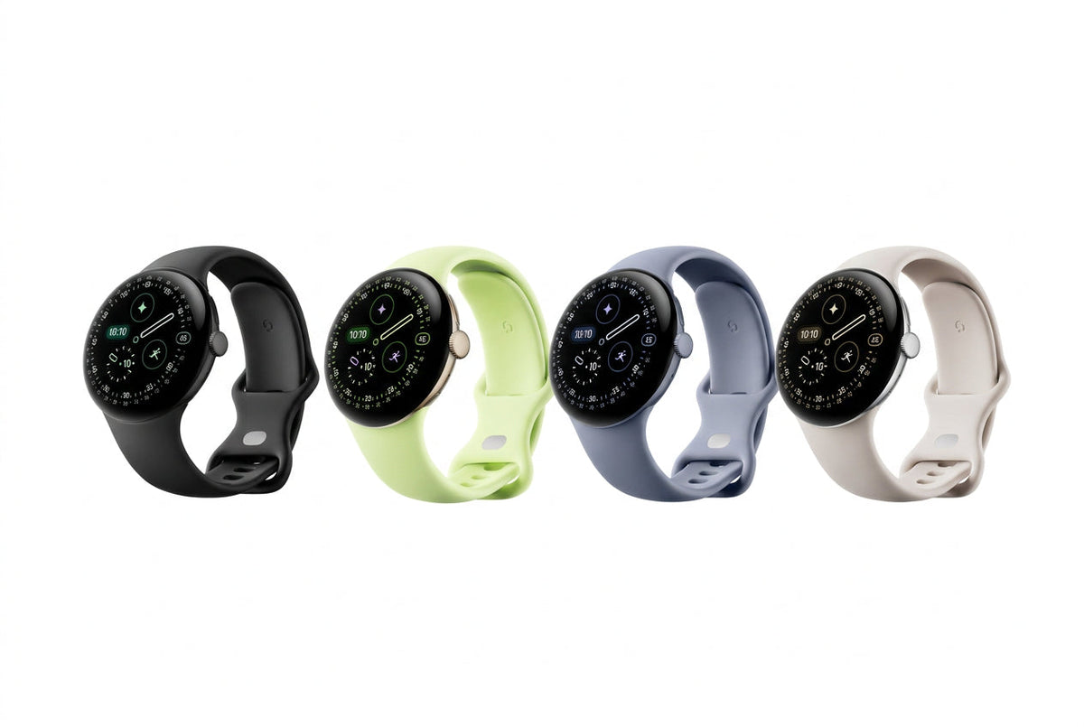 Google Pixel Watch 4 Bluetooth - 41mm, 45mm - Matte Black, Polished Silver, Champagne Gold, Satin Moonstone - Smartwatch
