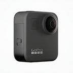 GoPro MAX 360 Action Camera Black being voice-controlled for hands-free recording

