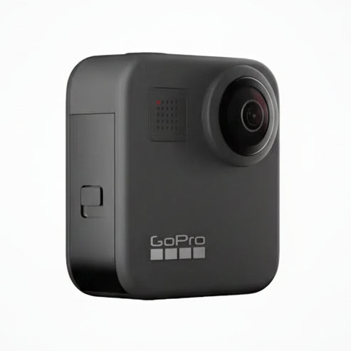 GoPro MAX 360 Action Camera Black being voice-controlled for hands-free recording

