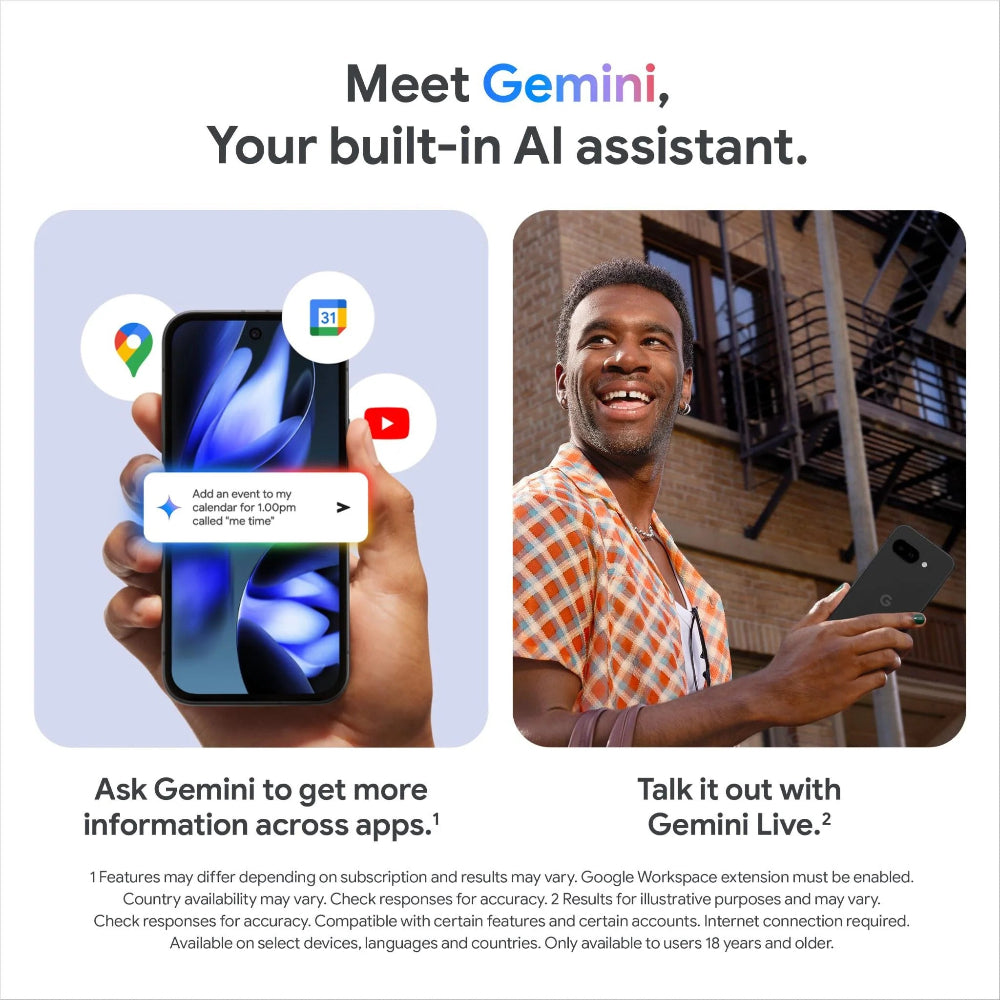 Side‑by‑side photo comparison showing before and after using Magic Editor on Pixel 9a.