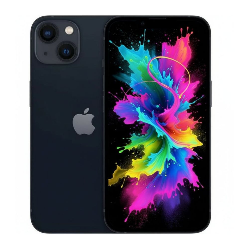 Refurbished iPhone 13 128GB 5G – rear camera cluster and edges visible, no scratches