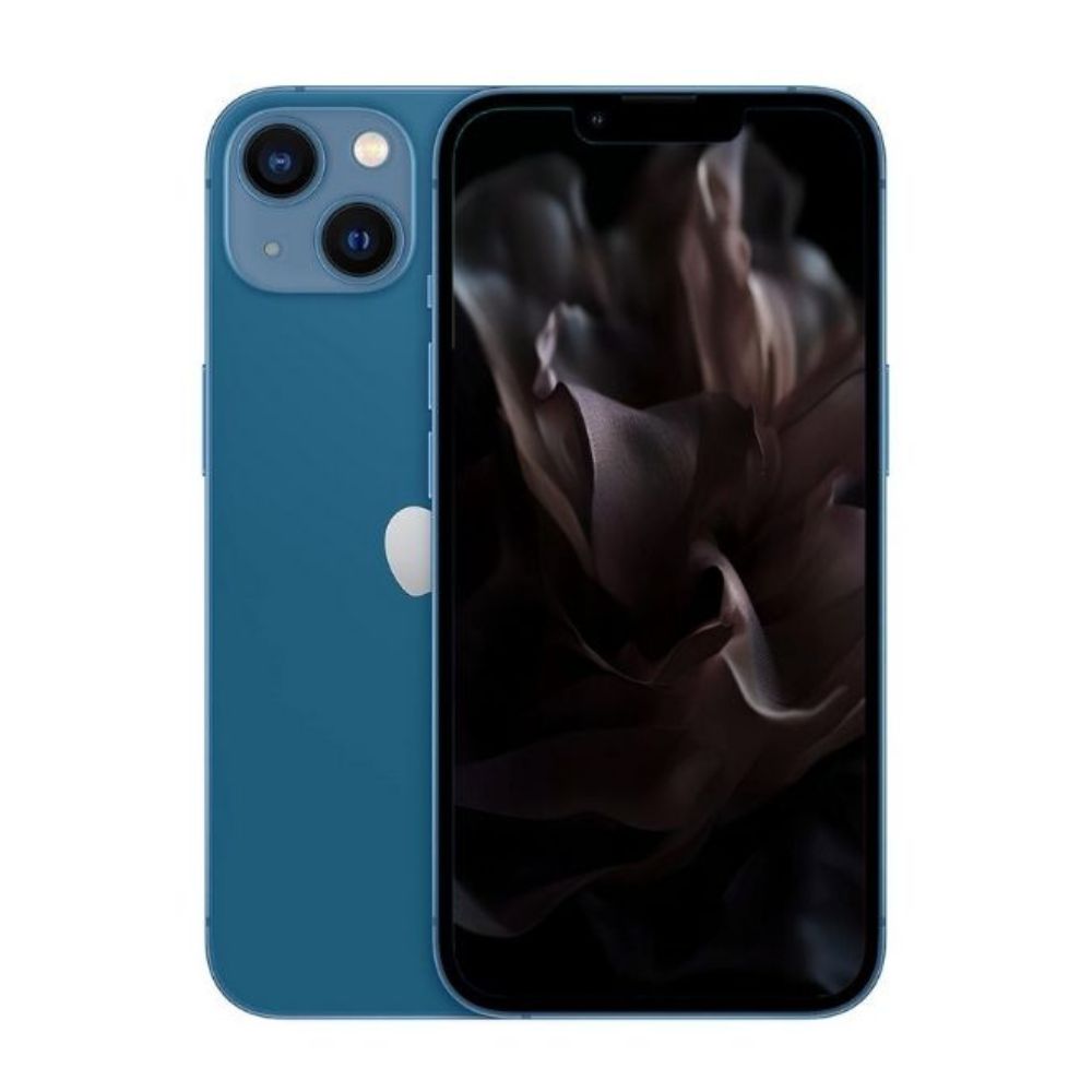 Refurbished iPhone 13 128GB 5G – angled front/back split on white background