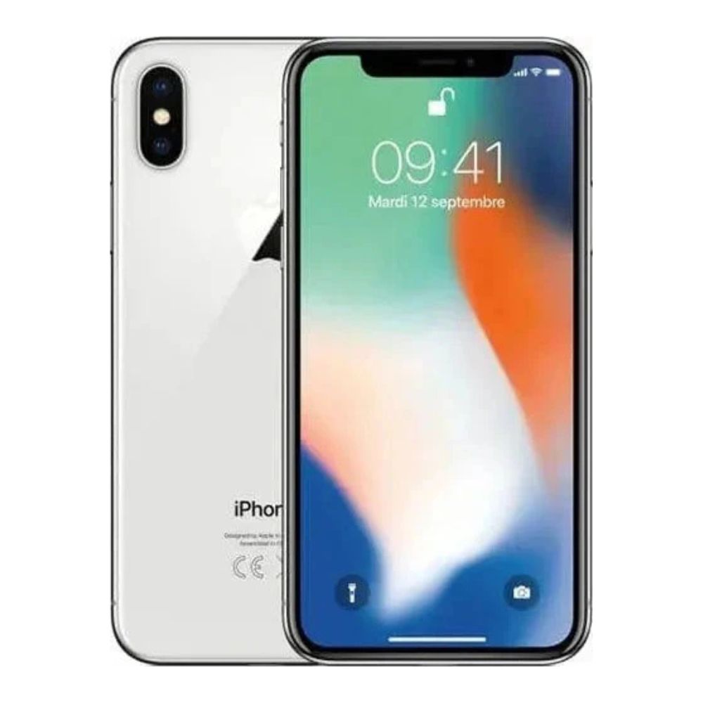 Refurbished iPhone X 256 GB – rear view showing camera and smooth back casing