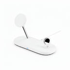 Sprout Qi2 Magnetic 3-in-1 Wireless Charger - White - Fast Charging Stand for iPhone, Apple Watch - AirPods - Excellent - Refurbished