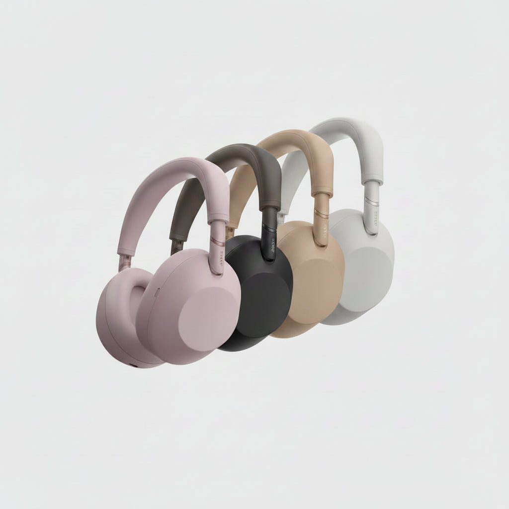Sony WH-1000XM6 Premium Noise Cancelling Over-Ear Headphones - Black, Platinum Silver, Sand Stone ,Sand  Pink