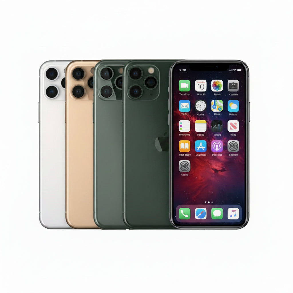 Apple iPhone 11 Pro Max - 64GB, 256GB, 512GB - Midnight Green, Space Gray, Silver, Gold - Acceptable - Refurbished (Copy) Apple