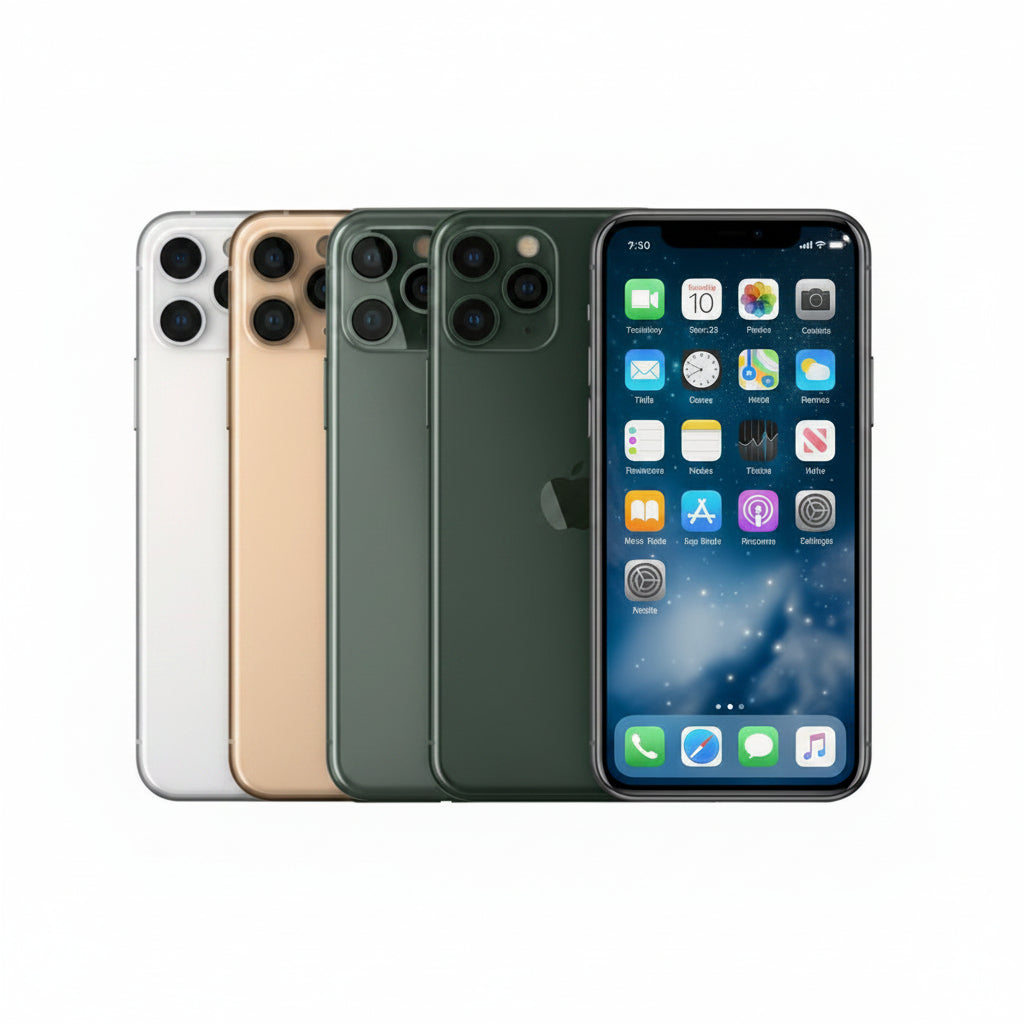 Apple iPhone 11 Pro - 64GB, 256GB, 512GB - Midnight Green, Space Gray, Silver, Gold - Good - Refurbished Apple