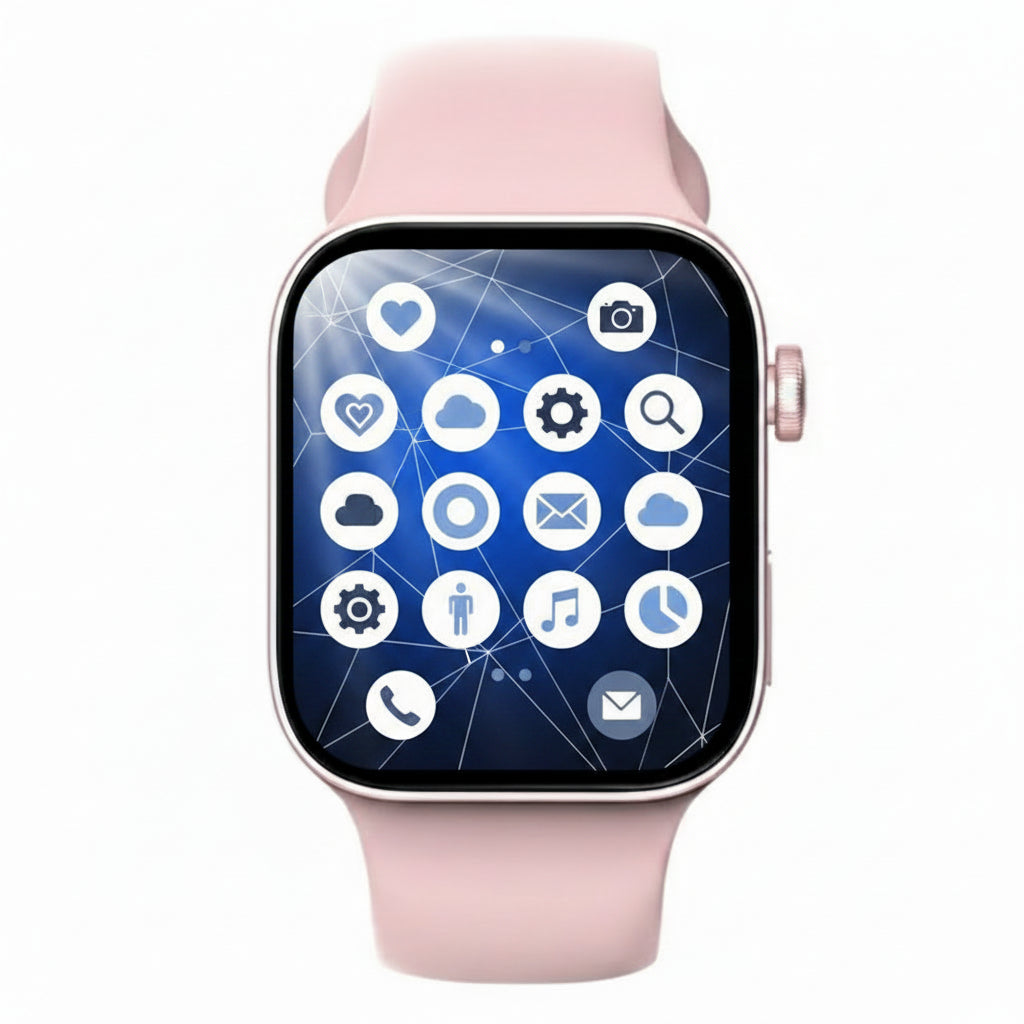 i7 Pro Max Smartwatch Pink  Bluetooth Calling & Fitness Tracker - Pristine - Refurbished I7