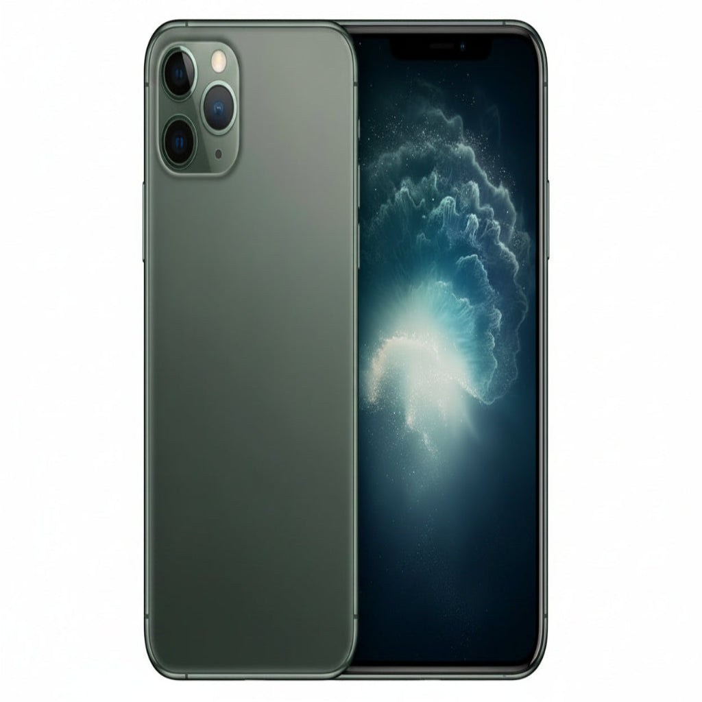 Apple iPhone 11 Pro Max - 64GB, 256GB, 512GB - Midnight Green, Space Gray, Silver, Gold - Acceptable - Refurbished (Copy) Apple