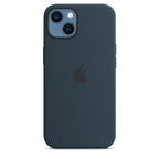 iPhone 13 silicone case MagSafe blue