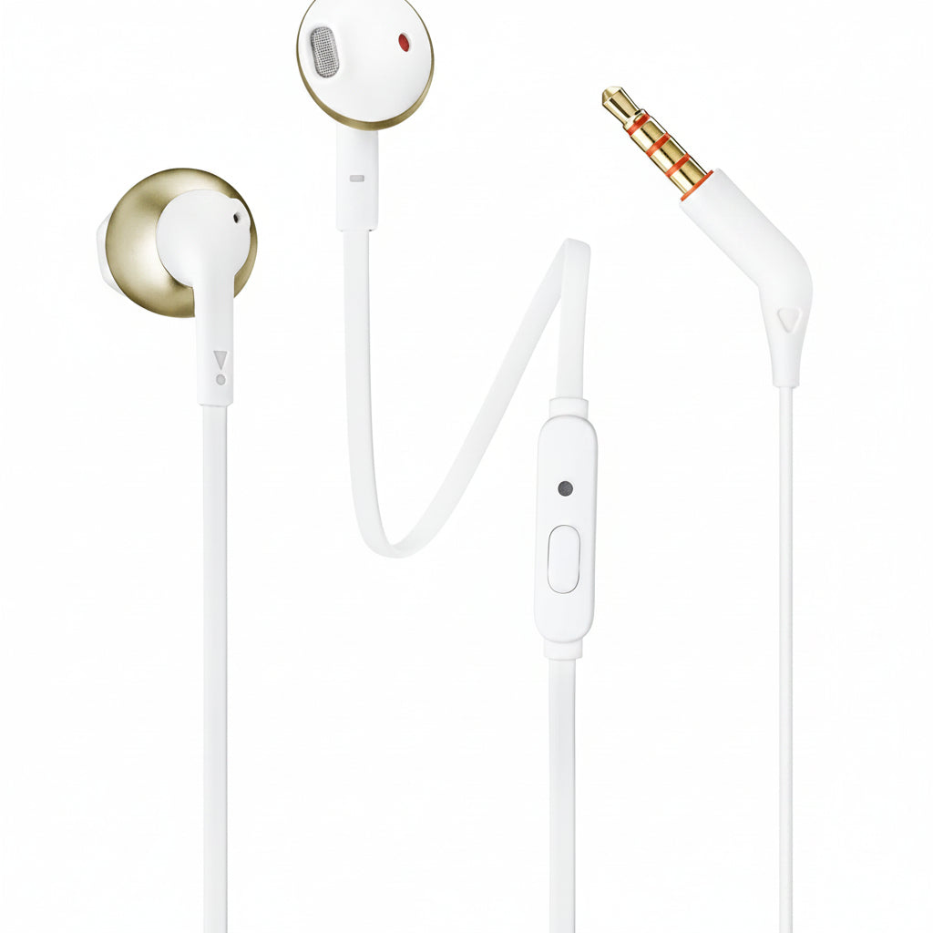 JBL Tune 205 Wired Earphones - Black, Gold, Rose Gold, Silver - Rose Gold