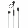 JBL Tune 350C USB-C Wired Earphones  - Black, Blue, Red, White - Black