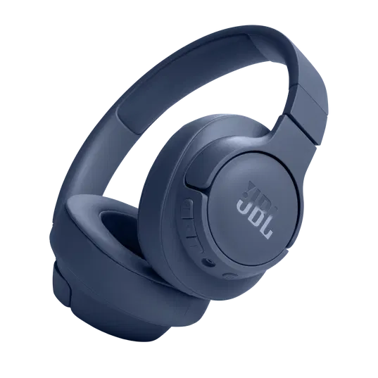 JBL Tune 720BT Bluetooth Headphones Wireless Over-Ear Headphones with JBL Pure Bass Sound - Black, Blue, Purple, White - Blue