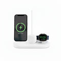Sprout Qi2 Magnetic 3-in-1 Wireless Charger - White - Fast Charging Stand for iPhone, Apple Watch - AirPods - Good - Refurbished