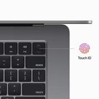 Apple MacBook Air 15-inch (M2, 8-Core CPU, 10-Core GPU) - 8GB RAM, 512GB SSD, Space Grey - AU Version