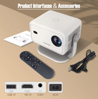 Magcubic L018 650 ANSI Smart Projector 4K/1080p Support, Auto Focus, Portable Android 11 Entertainment