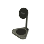 Sprout Elite Series Magnetic 2-in-1 Wireless Charging Stand for iPhone – Black- MagSafe Compatible Charger
