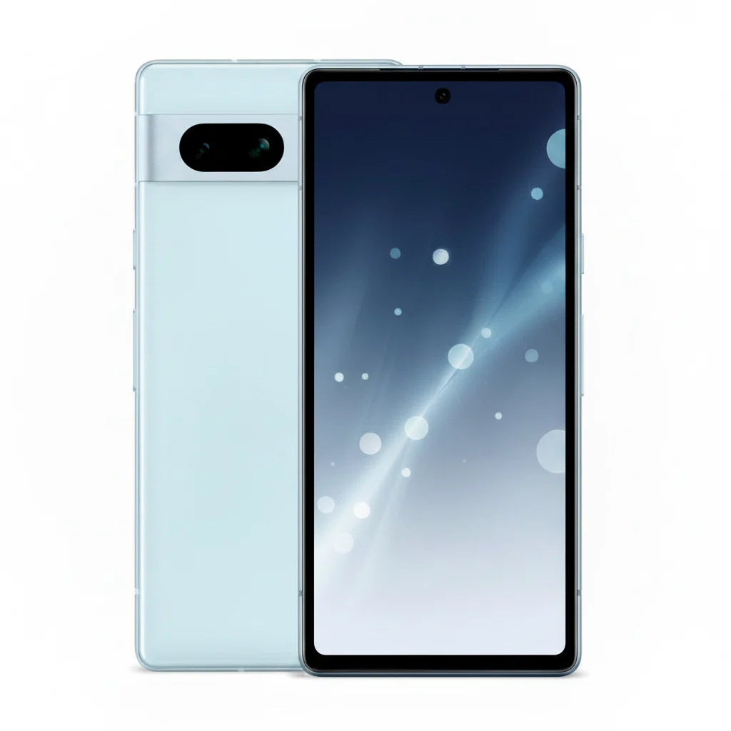 Google Pixel 7a Smartphone - 128GB - Charcoal,Snow, Sea, and Coral - Pristine - Refurbished - Sea / 128GB
