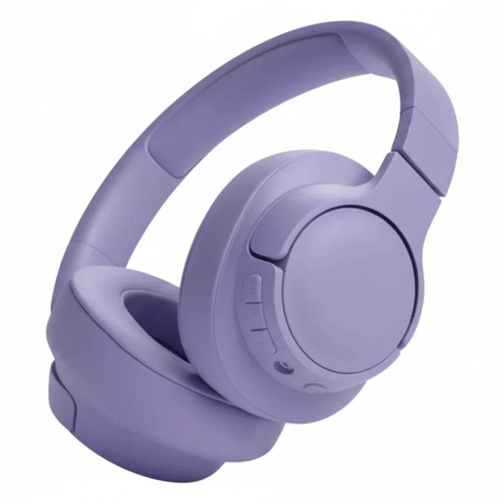 JBL Tune 720BT Bluetooth Headphones Wireless Over-Ear Headphones with JBL Pure Bass Sound - Black, Blue, Purple, White - Excellent - Refurbished JBL