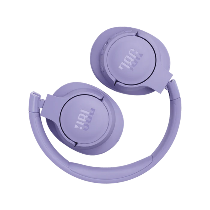 JBL Tune 770NC Noise-Canceling Wireless Over-Ear Headphones with Pure Bass Sound - Purple / White
