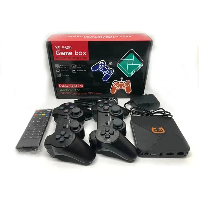 GAMEBOX & Android TV Dual System – Android 9.1 Smart Game Console with Built-in Games & 4K Media Player Tristar Online