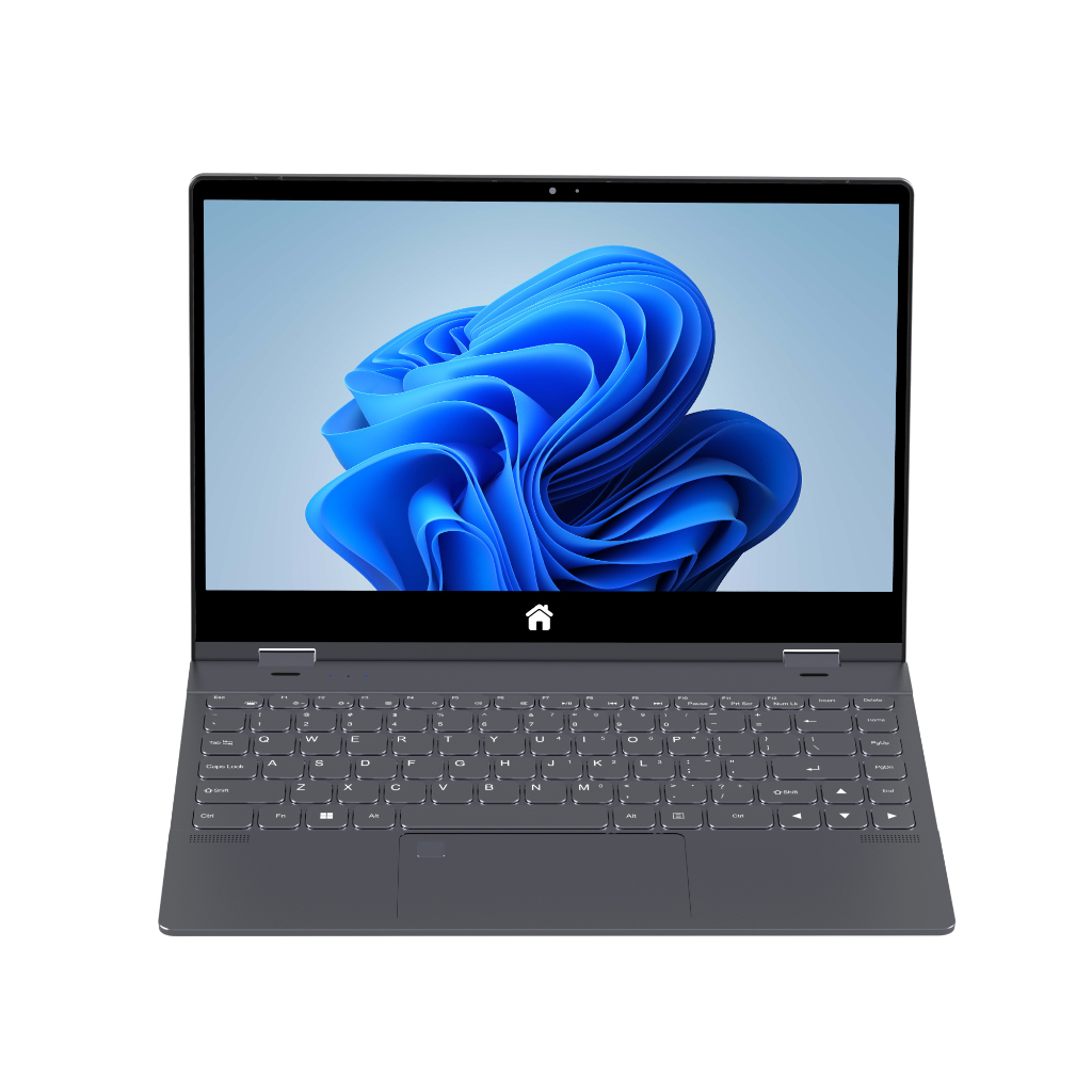 Trion Revolve 14" 360° 4k Touch Screen Laptop 12th Gen Intel Celeron-N95 16GB 512GB SSD Windows 11 - Grey Trion