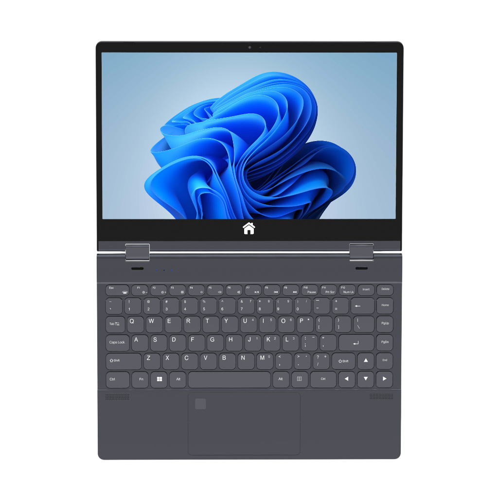 Trion Revolve 14" 360° 4k Touch Screen Laptop 12th Gen Intel Celeron-N95 16GB 512GB SSD Windows 11 - Grey Trion