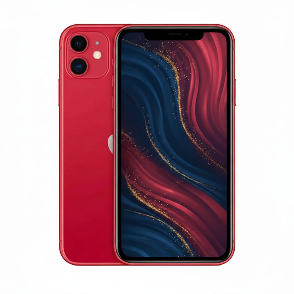 Apple iPhone 11 Smartphone - 64GB, 128GB, 256GB - Purple, Yellow, Green, Black, White,(PRODUCT)RED - Acceptable - Refurbished Apple