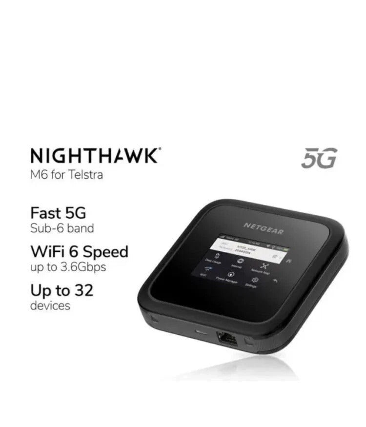 Netgear Nighthawk M6 5G AU Version WiFi Mobile Router - (AU Version)