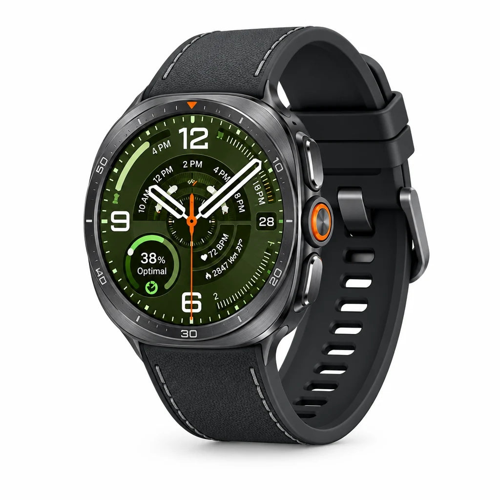 Samsung Galaxy Watch Ultra2 47mm LTE - Titanium Silver ,Titanium Grey - Multiple Band Options - Titanium Silver / PeakForm Band - Black